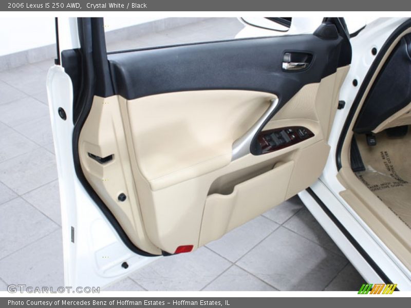 Crystal White / Black 2006 Lexus IS 250 AWD