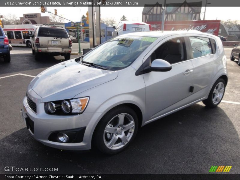 Silver Ice Metallic / Jet Black/Dark Titanium 2012 Chevrolet Sonic LTZ Hatch