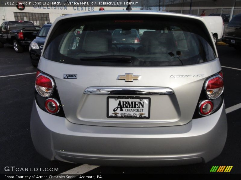 Silver Ice Metallic / Jet Black/Dark Titanium 2012 Chevrolet Sonic LTZ Hatch