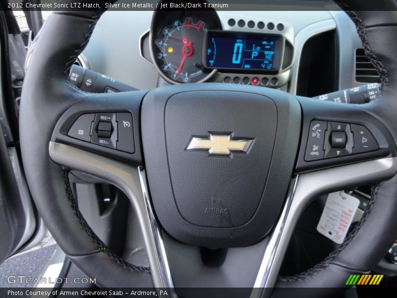 Silver Ice Metallic / Jet Black/Dark Titanium 2012 Chevrolet Sonic LTZ Hatch