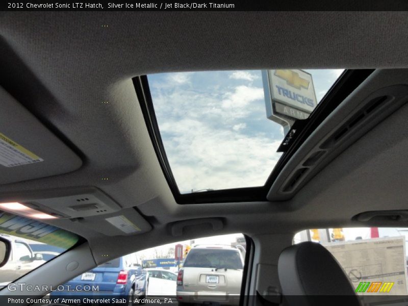 Silver Ice Metallic / Jet Black/Dark Titanium 2012 Chevrolet Sonic LTZ Hatch