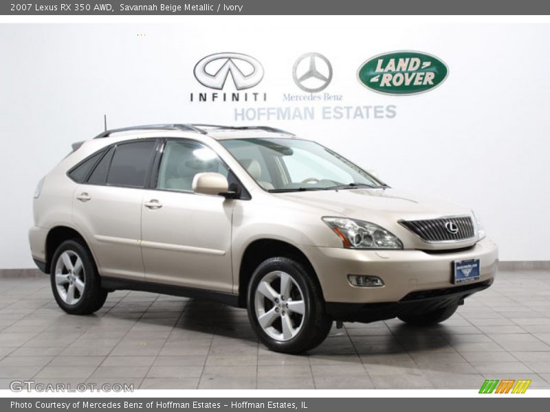 Savannah Beige Metallic / Ivory 2007 Lexus RX 350 AWD