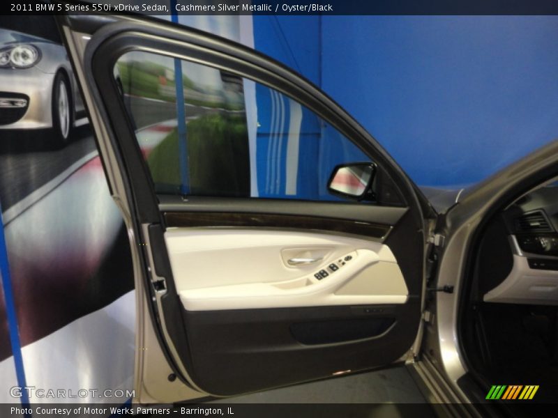 Cashmere Silver Metallic / Oyster/Black 2011 BMW 5 Series 550i xDrive Sedan