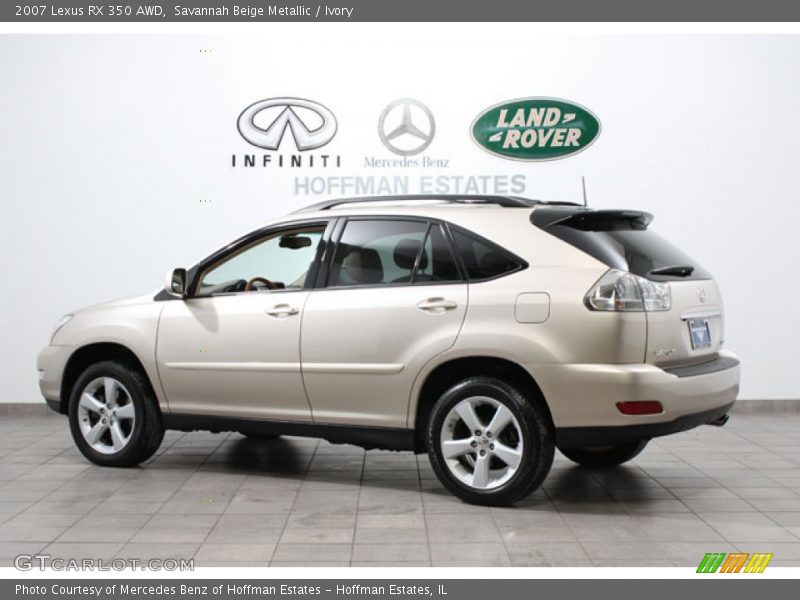 Savannah Beige Metallic / Ivory 2007 Lexus RX 350 AWD