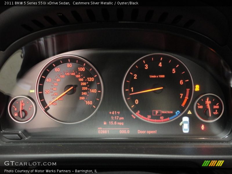  2011 5 Series 550i xDrive Sedan 550i xDrive Sedan Gauges