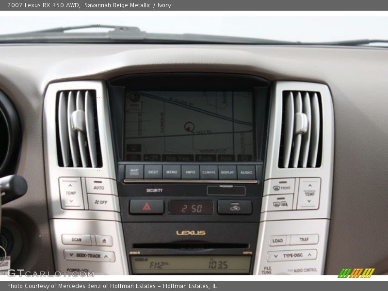 Savannah Beige Metallic / Ivory 2007 Lexus RX 350 AWD