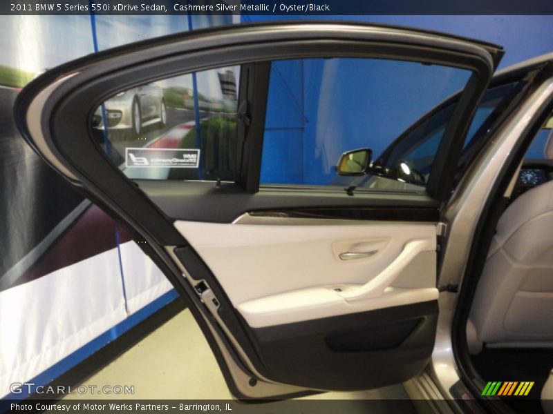 Cashmere Silver Metallic / Oyster/Black 2011 BMW 5 Series 550i xDrive Sedan