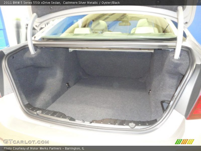 Cashmere Silver Metallic / Oyster/Black 2011 BMW 5 Series 550i xDrive Sedan