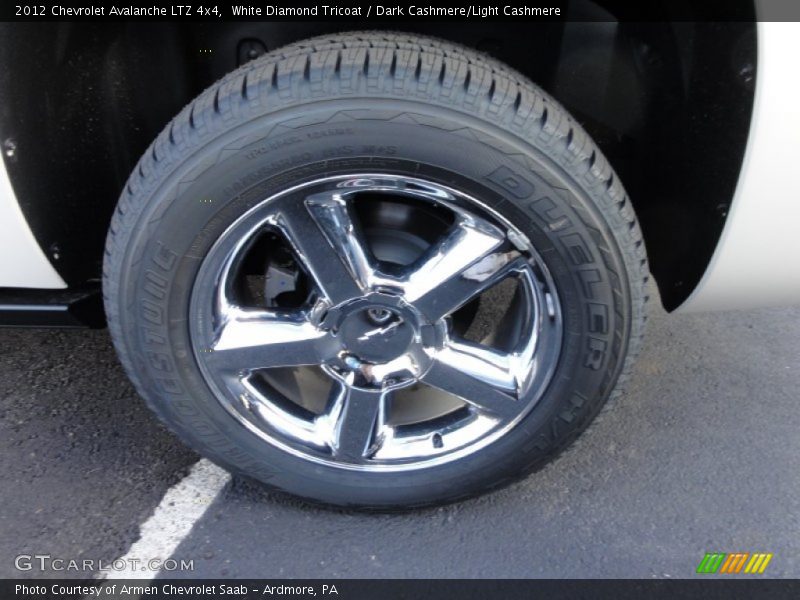 White Diamond Tricoat / Dark Cashmere/Light Cashmere 2012 Chevrolet Avalanche LTZ 4x4