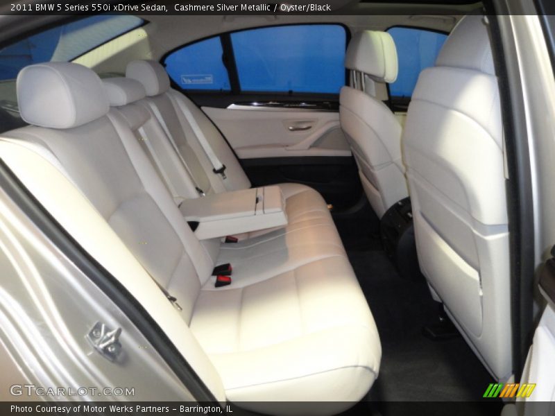 Cashmere Silver Metallic / Oyster/Black 2011 BMW 5 Series 550i xDrive Sedan