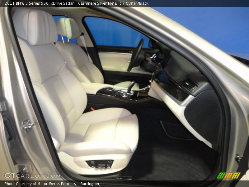 Cashmere Silver Metallic / Oyster/Black 2011 BMW 5 Series 550i xDrive Sedan