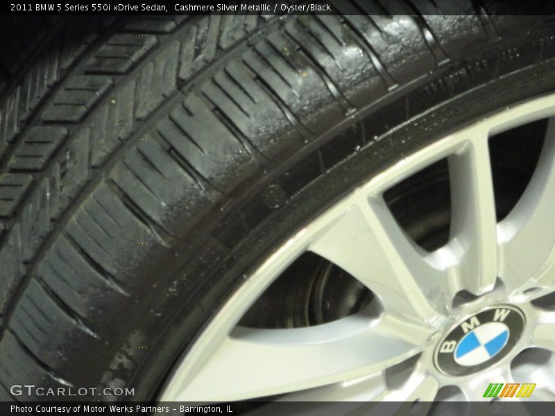 Cashmere Silver Metallic / Oyster/Black 2011 BMW 5 Series 550i xDrive Sedan