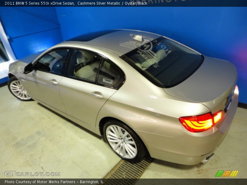 Cashmere Silver Metallic / Oyster/Black 2011 BMW 5 Series 550i xDrive Sedan