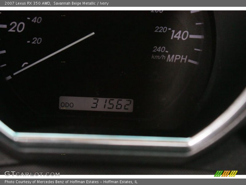 Savannah Beige Metallic / Ivory 2007 Lexus RX 350 AWD