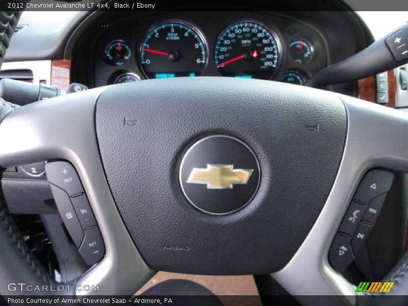 Black / Ebony 2012 Chevrolet Avalanche LT 4x4