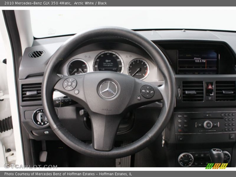 Arctic White / Black 2010 Mercedes-Benz GLK 350 4Matic