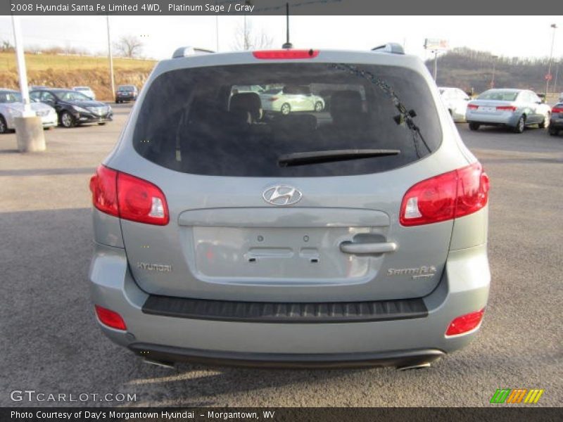 Platinum Sage / Gray 2008 Hyundai Santa Fe Limited 4WD