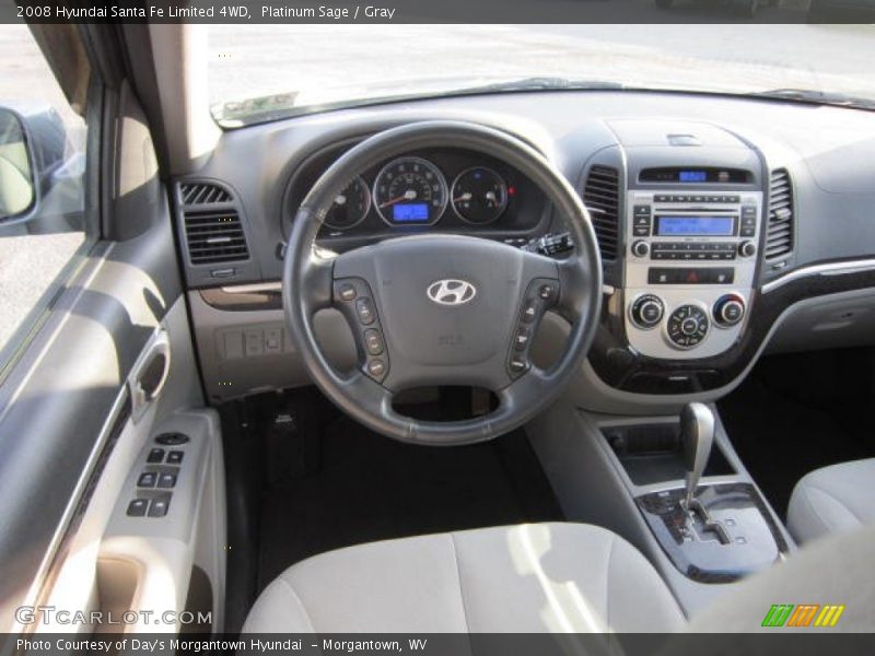 Platinum Sage / Gray 2008 Hyundai Santa Fe Limited 4WD