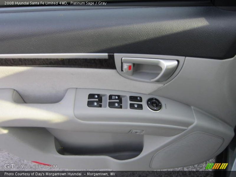 Platinum Sage / Gray 2008 Hyundai Santa Fe Limited 4WD