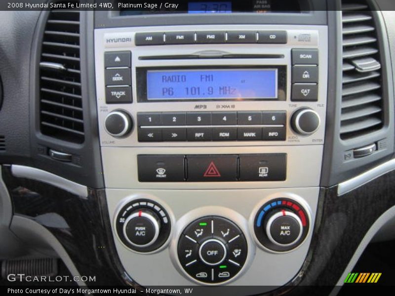 Platinum Sage / Gray 2008 Hyundai Santa Fe Limited 4WD