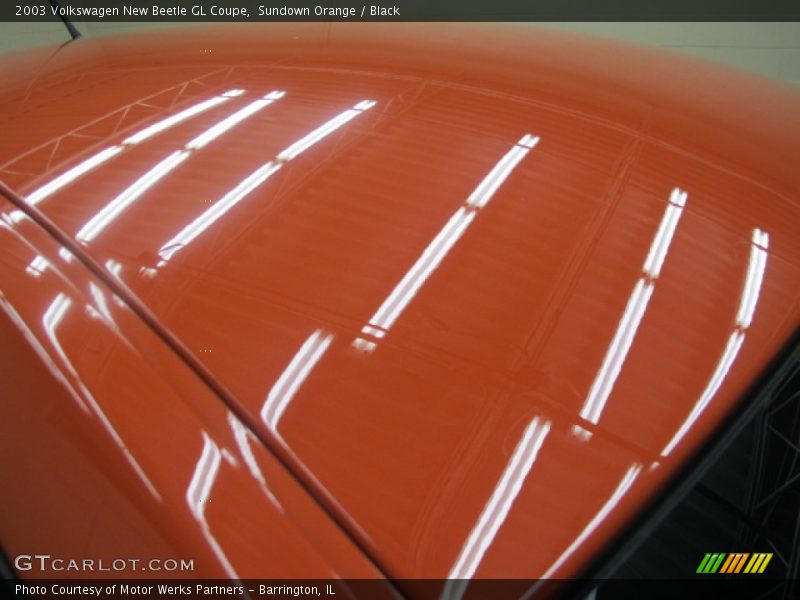 Sundown Orange / Black 2003 Volkswagen New Beetle GL Coupe