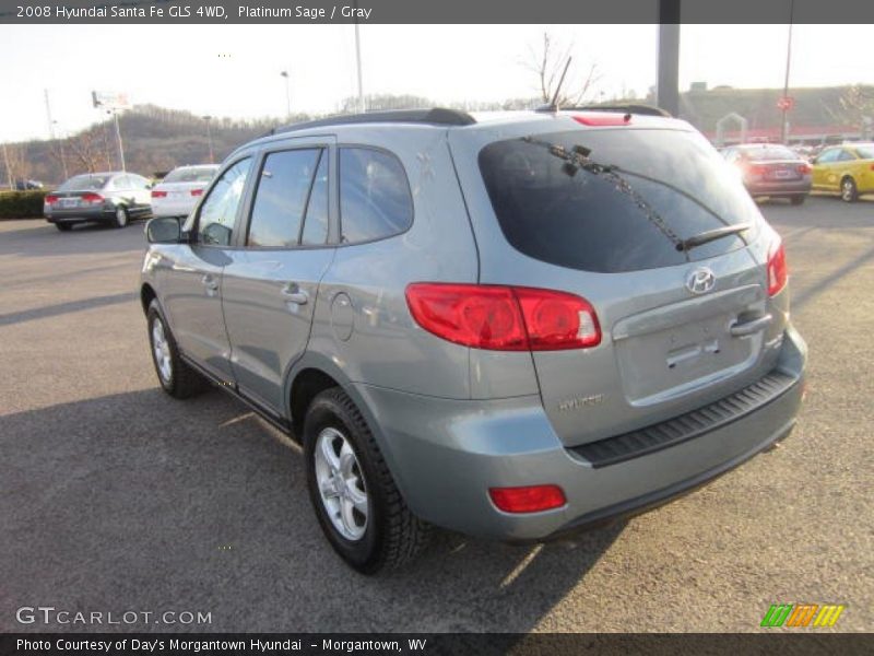 Platinum Sage / Gray 2008 Hyundai Santa Fe GLS 4WD