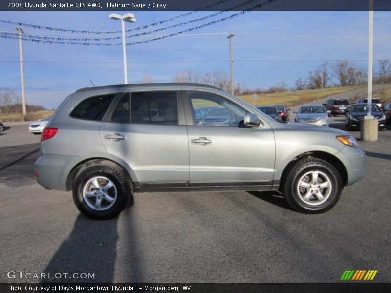 Platinum Sage / Gray 2008 Hyundai Santa Fe GLS 4WD