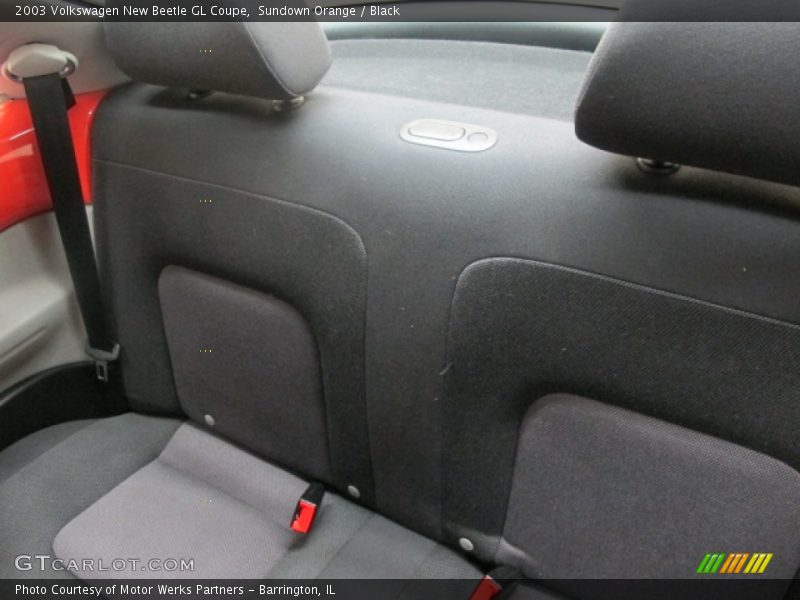 Sundown Orange / Black 2003 Volkswagen New Beetle GL Coupe