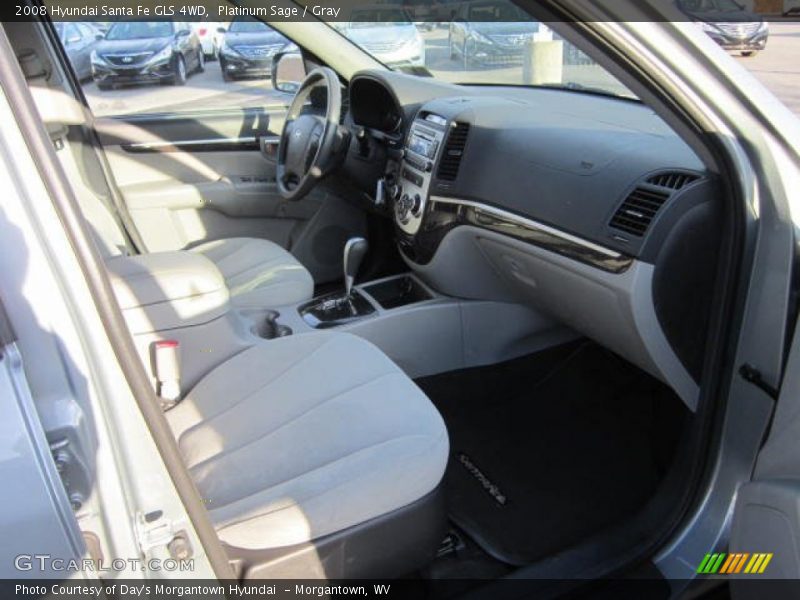 Platinum Sage / Gray 2008 Hyundai Santa Fe GLS 4WD