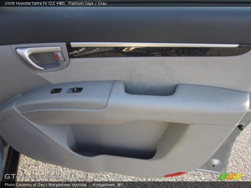 Platinum Sage / Gray 2008 Hyundai Santa Fe GLS 4WD