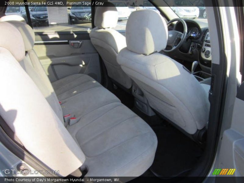 Platinum Sage / Gray 2008 Hyundai Santa Fe GLS 4WD