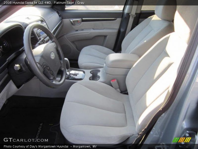 Platinum Sage / Gray 2008 Hyundai Santa Fe GLS 4WD