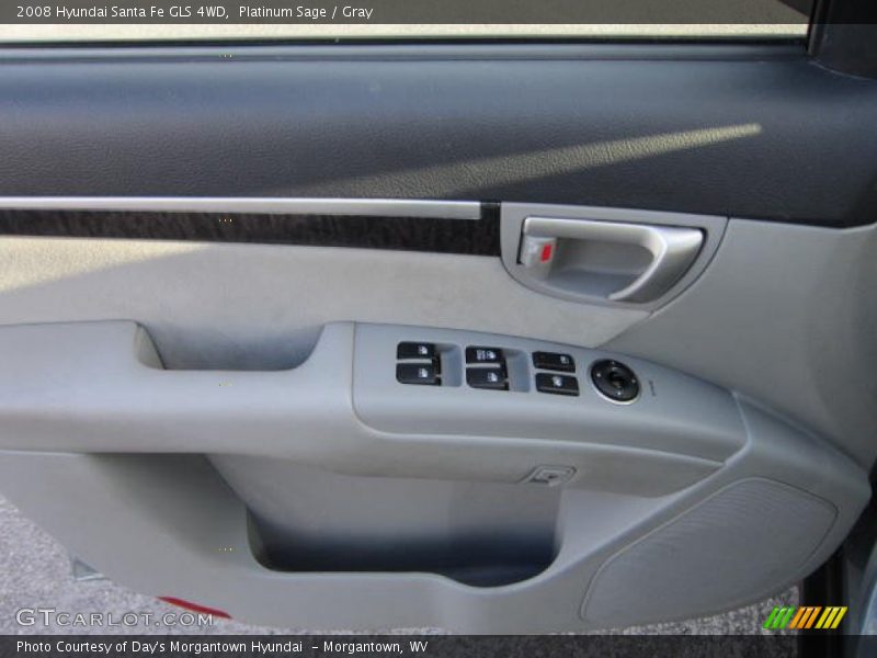 Platinum Sage / Gray 2008 Hyundai Santa Fe GLS 4WD