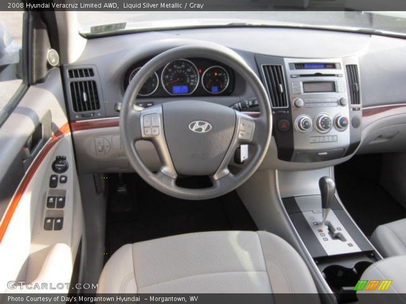 Liquid Silver Metallic / Gray 2008 Hyundai Veracruz Limited AWD
