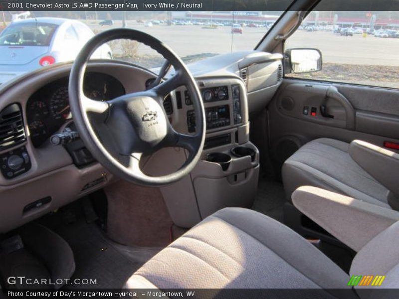 Ivory White / Neutral 2001 Chevrolet Astro LS AWD Passenger Van