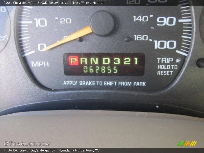 Ivory White / Neutral 2001 Chevrolet Astro LS AWD Passenger Van
