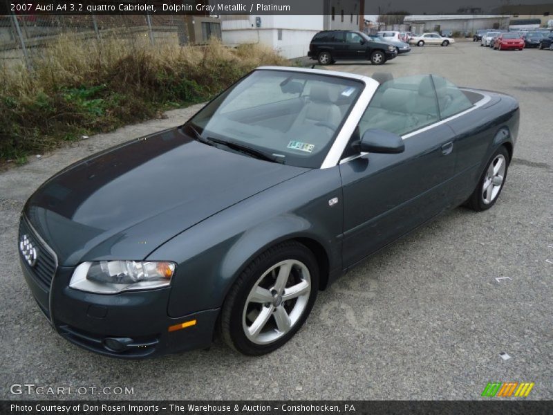Dolphin Gray Metallic / Platinum 2007 Audi A4 3.2 quattro Cabriolet