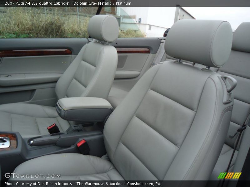Dolphin Gray Metallic / Platinum 2007 Audi A4 3.2 quattro Cabriolet