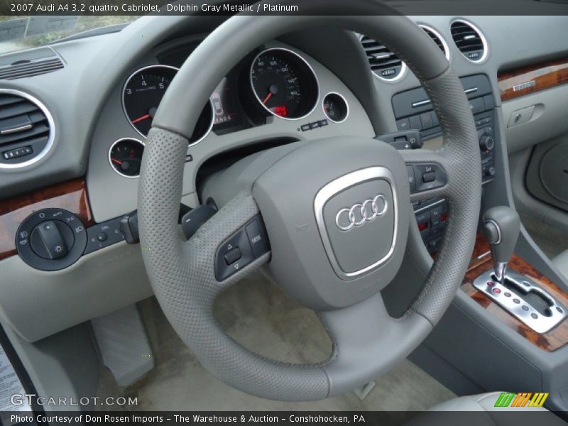 Dolphin Gray Metallic / Platinum 2007 Audi A4 3.2 quattro Cabriolet