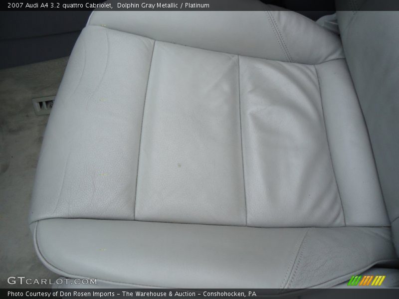Dolphin Gray Metallic / Platinum 2007 Audi A4 3.2 quattro Cabriolet
