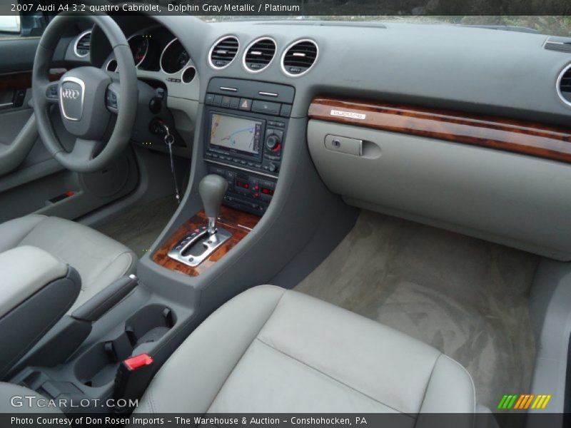 Dolphin Gray Metallic / Platinum 2007 Audi A4 3.2 quattro Cabriolet