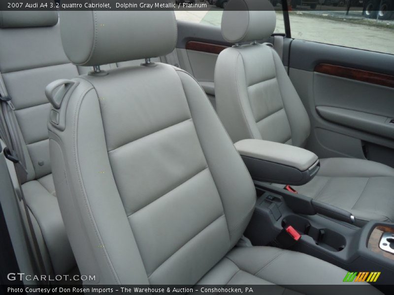 Dolphin Gray Metallic / Platinum 2007 Audi A4 3.2 quattro Cabriolet