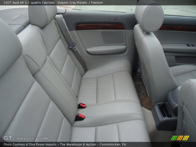 Dolphin Gray Metallic / Platinum 2007 Audi A4 3.2 quattro Cabriolet
