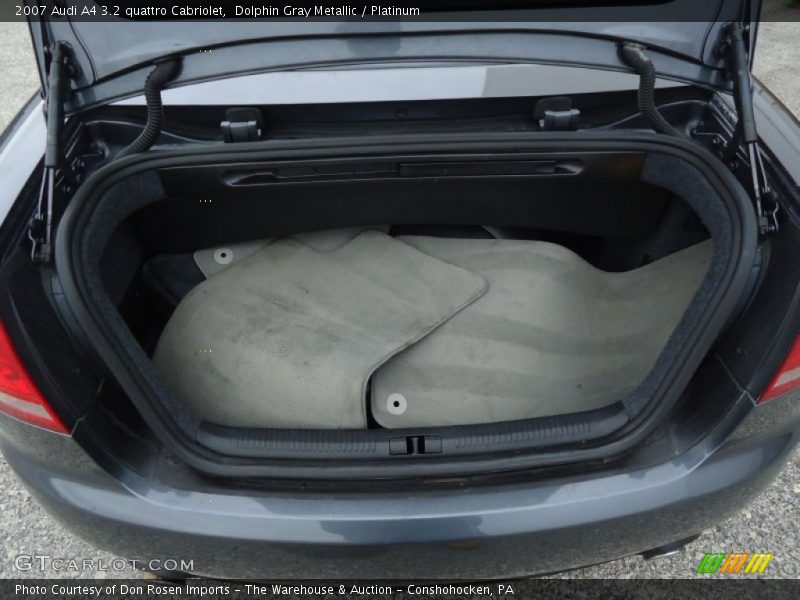 Dolphin Gray Metallic / Platinum 2007 Audi A4 3.2 quattro Cabriolet