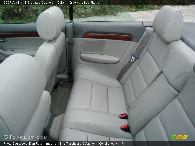 Dolphin Gray Metallic / Platinum 2007 Audi A4 3.2 quattro Cabriolet