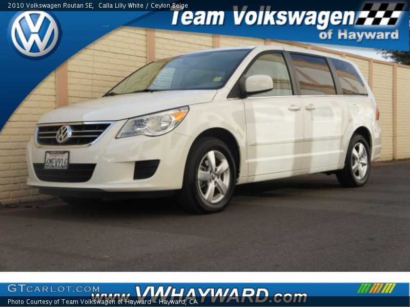 Calla Lilly White / Ceylon Beige 2010 Volkswagen Routan SE