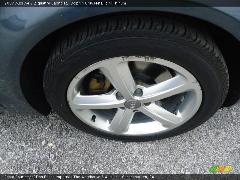 Dolphin Gray Metallic / Platinum 2007 Audi A4 3.2 quattro Cabriolet
