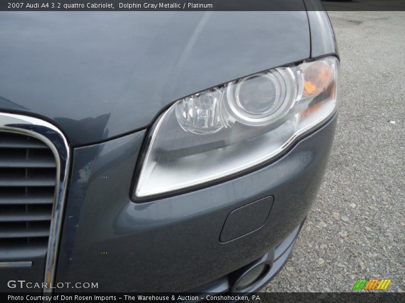 Dolphin Gray Metallic / Platinum 2007 Audi A4 3.2 quattro Cabriolet