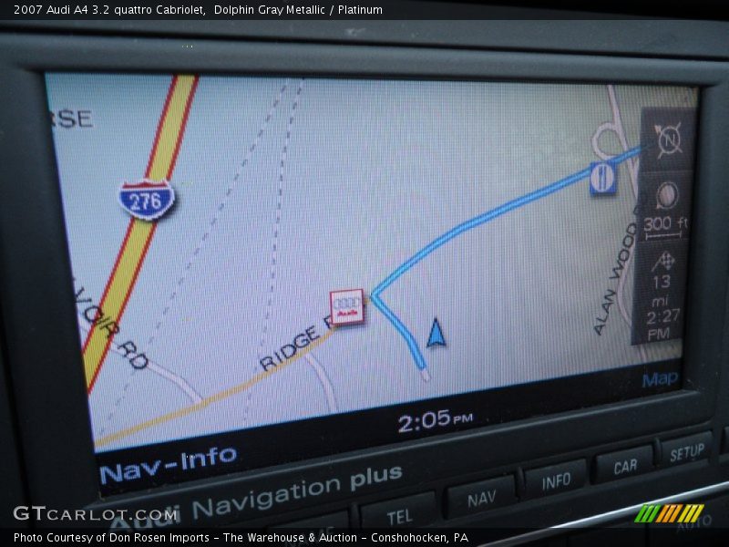 Dolphin Gray Metallic / Platinum 2007 Audi A4 3.2 quattro Cabriolet