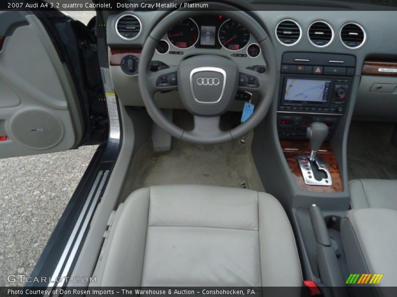 Dolphin Gray Metallic / Platinum 2007 Audi A4 3.2 quattro Cabriolet